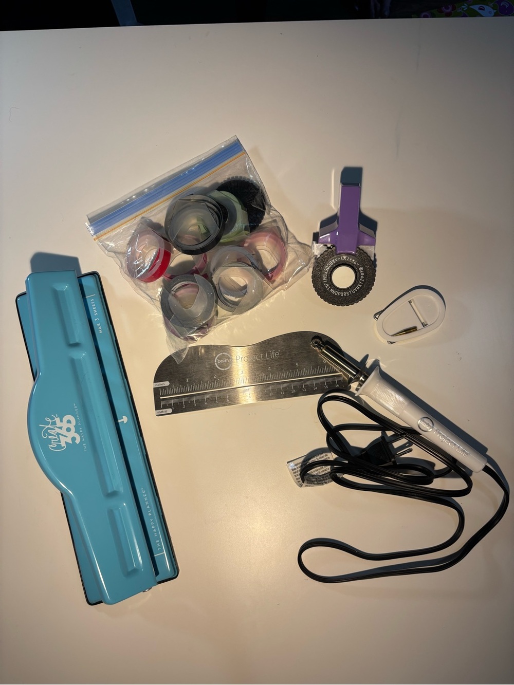 Craft Heat Sealing Tool, Label Maker and Happy Planner Hole Punch